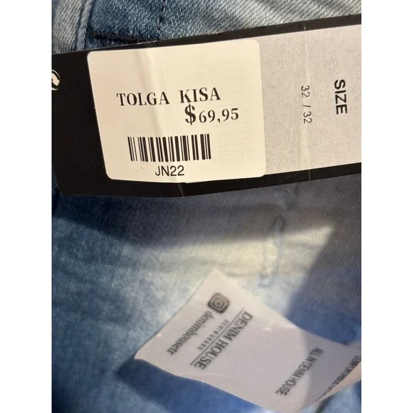 NWT --- Denim House Jeans Womens W32 L32 Distressed Skinny Frayed Hem Blue NWT-- - Picture 11 of 13